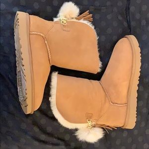 Ugg Chestnut Boots with Star Charm